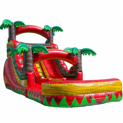 17ft Red Crush Dual Lane Water Slide