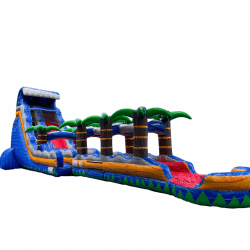 22ft Tropical Tsunami Waterslide with Slip 'N Slide